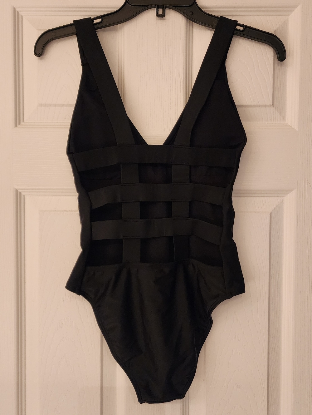 RACHEL ROY Lattice Back One-Piece Swimsuit In Black Size XS - Picture 4 of 11
